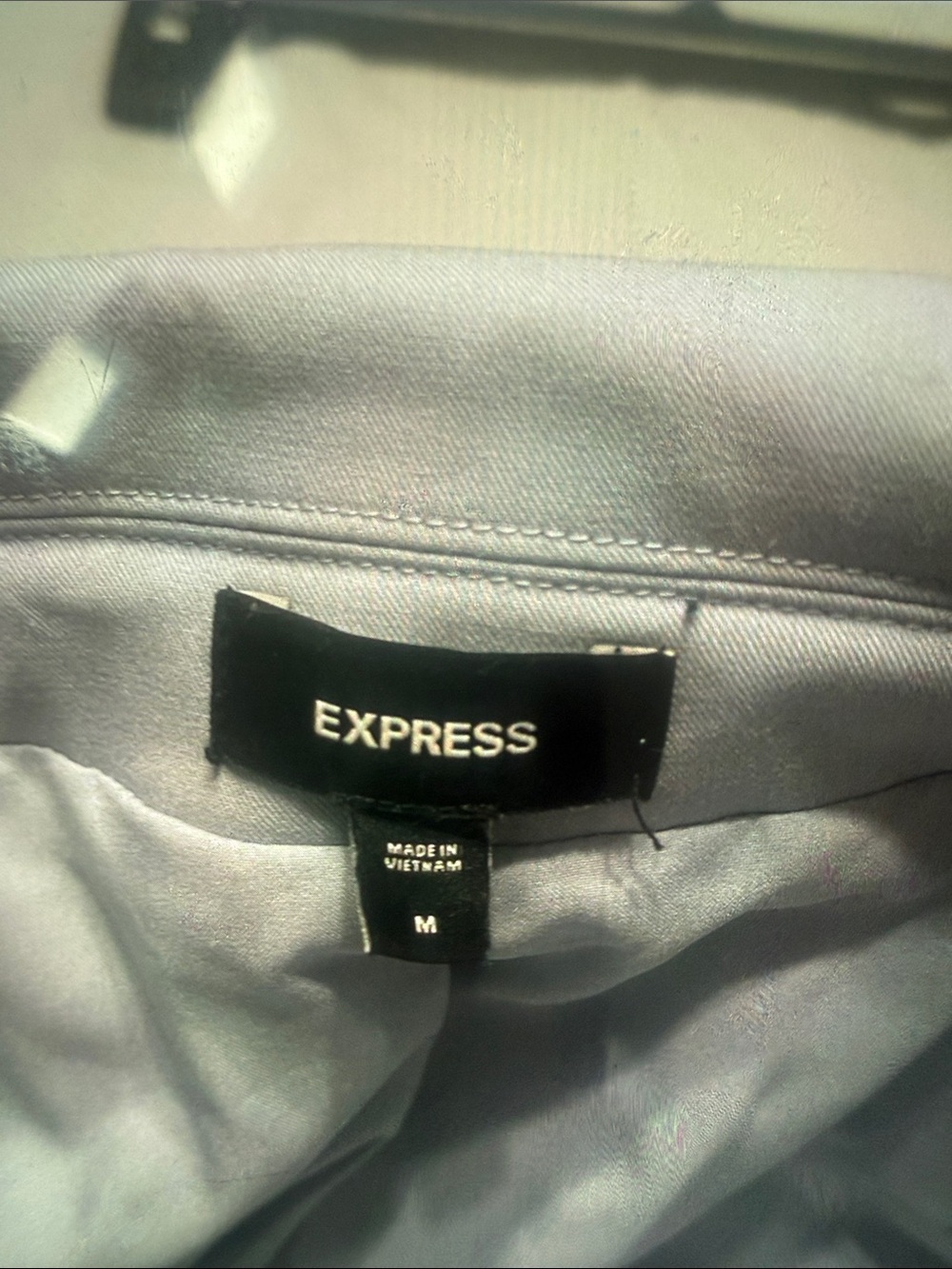 Express Light Gray Belted Trousers and Matching Blazer - Picture 3 of 5